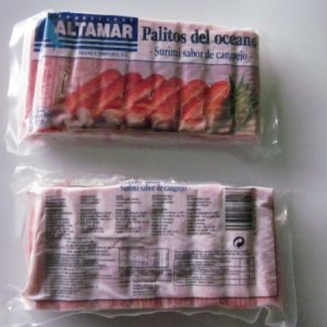 Palitos de Cangrejo  250Gr